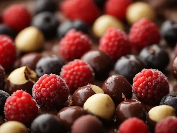 замороженные ягоды в шоколаде